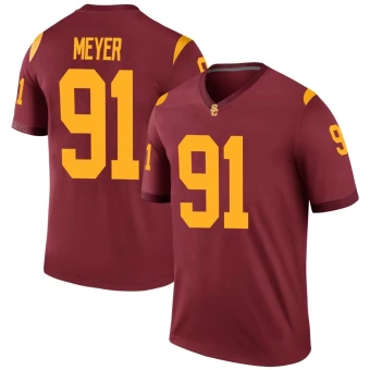 Men's USC Trojans Gavin Meyer Cardinal Football Jersey - Legend