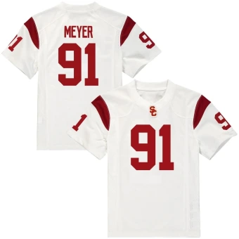 Men's USC Trojans Gavin Meyer Football Jersey - Replica White