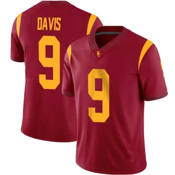 Men's USC Trojans Raesjon Davis Cardinal Football Jersey - Game