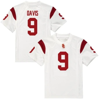 Men's USC Trojans Raesjon Davis Football Jersey - Replica White