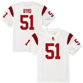 Men's USC Trojans Solomon Byrd Football Jersey - Replica White