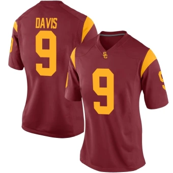 Women's USC Trojans Raesjon Davis Cardinal Football Jersey - Replica