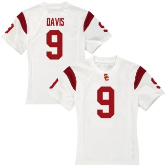 Women's USC Trojans Raesjon Davis Football Jersey - Replica White